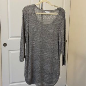 Lon lightweight grey sweater from New York and Company. Never worn.